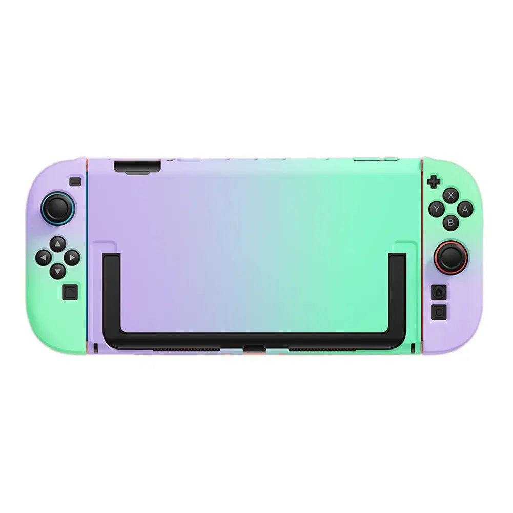 Gradient Color Protective Case For Switch 2 Purple Green