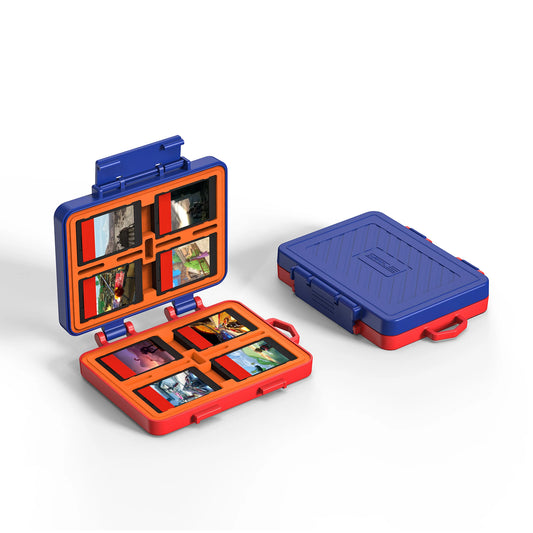 Blue & Red Game Card Storage Case for Nintendo Switch 2