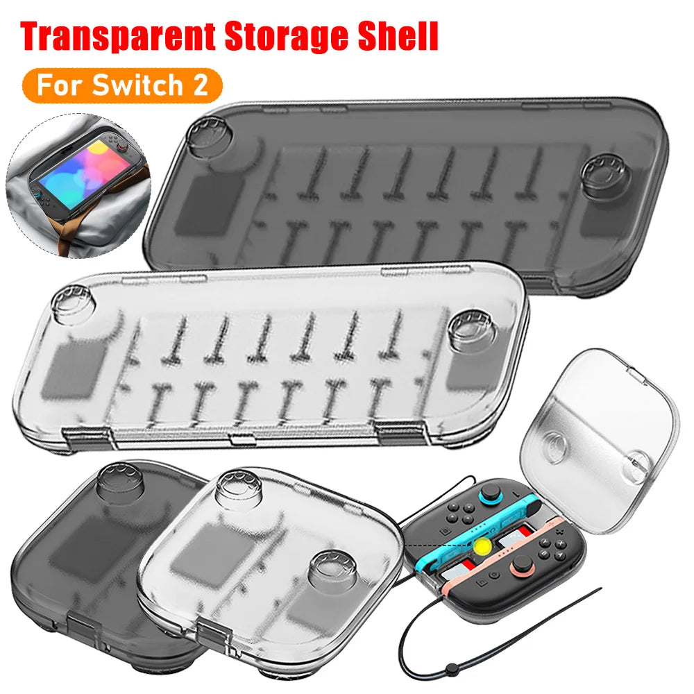 Transparent Hard Storage Protective Case for Switch 2