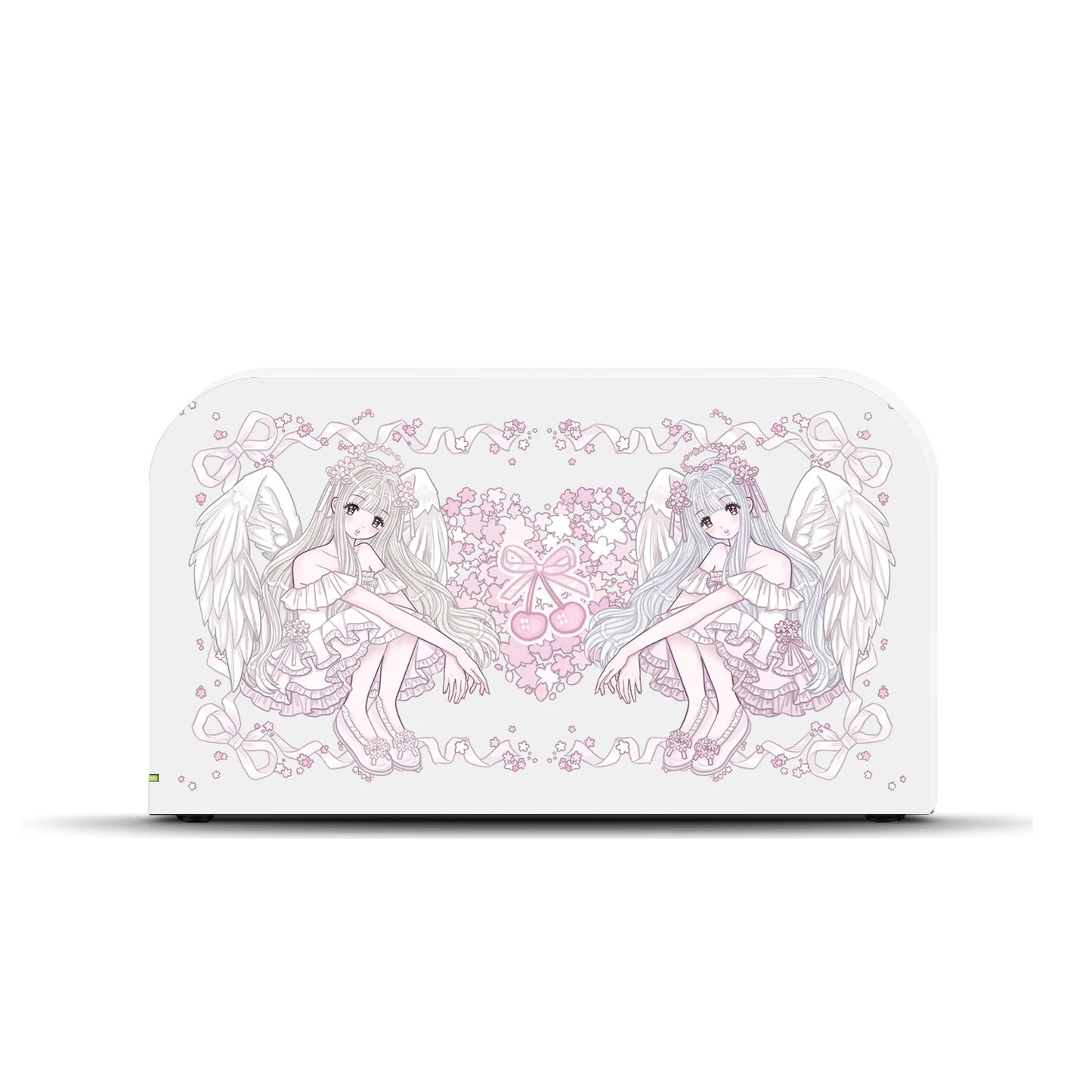 White Sakura Angel TPU & Dock Case Bundle for Nintendo Switch 2