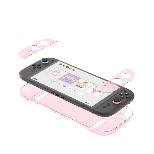 Transparent Pink Thin Protective Shell Case For Nintendo Switch 2