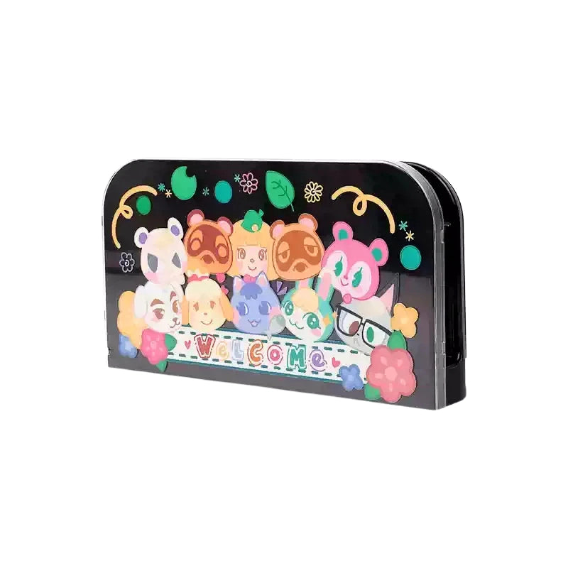 Animal Crossing Theme Frosted Transparent Nintendo Switch 2 Dock Case