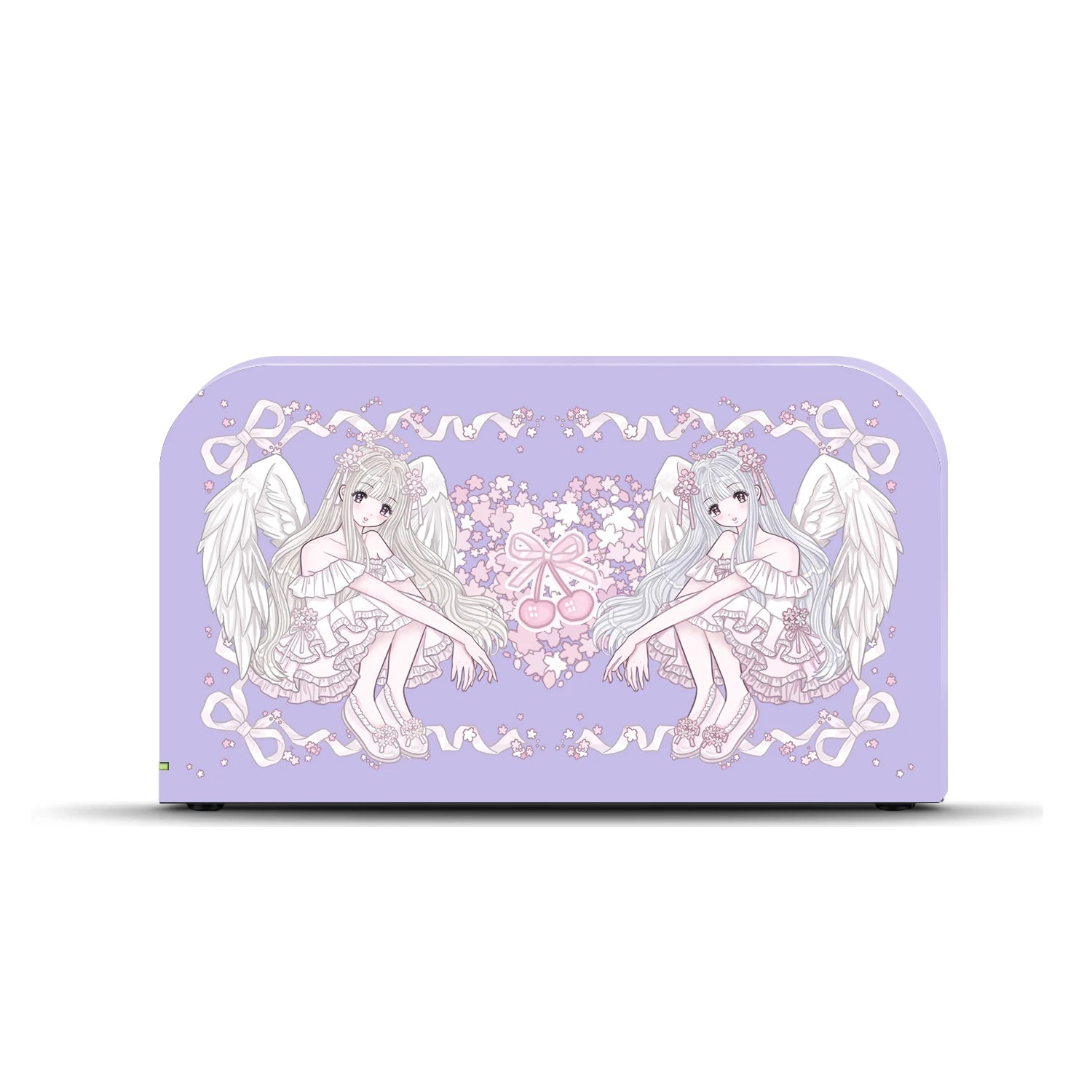 Purple Sakura Angel TPU & Dock Case Bundle for Nintendo Switch 2