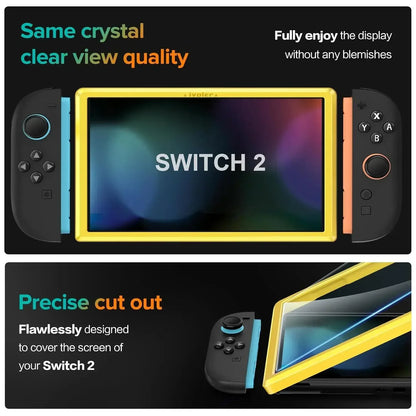 HD Tempered Glass Screen Protector For Nintendo Switch 2